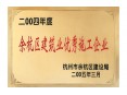 2004年余杭区建筑业优秀施工单位